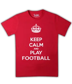 Keep Calm and Play Football на красной